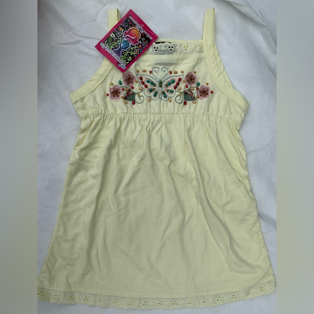 eyeshadow girls dress. 100% cotton. 6X.